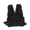 Outanaya Chest Rig Pack for Outdoor Activities Tactical Radio Shoulder Vest with Design for Hunting Hiking and Fishing Black Utility Sling Bag view 1