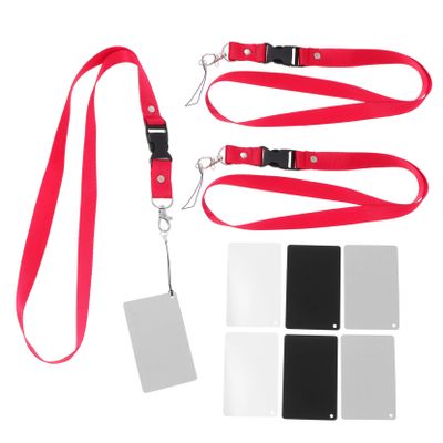 Veemoon 9pieces Grey White Balance Photography Accessory Sturdy Strap for DSLR Cameras and Video Filming Portable Includes Neck Lanyard for Easy Carrying