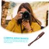 Veemoon 2pcs Camera Wrist Strap Band for Dslr Mirrorless Cameras Pu Leather Comfortable Hand Feel for Photography and Outdoor Activities view 4