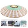 Ciieeo Paper Lampshade for Chandelier Vintage Lamp Shades Replacement Lamp Shade Weaving Lampshade view 3