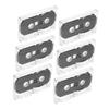KONTONTY 6pcs Blank Cassette Tapes for Recordable Audio Compatible with Various Recorders Transparent Storage Case Durable and Long-Lasting for Speech and Music Recording view 1