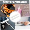 DOITOOL Sets Cable Management Tool Under-Desk Slot Silicone Cord Keeper Adhesive Back Pcs view 3