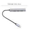 ARTIBETTER USB Hub 4-Port OTG Data Dock Type-C to USB 2.0 Adapter Compact 3.1 Hub for Laptop Pc Accessories Plug and Play view 2