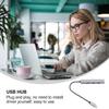 ARTIBETTER USB Hub 4-Port OTG Data Dock Type-C to USB 2.0 Adapter Compact 3.1 Hub for Laptop Pc Accessories Plug and Play view 3