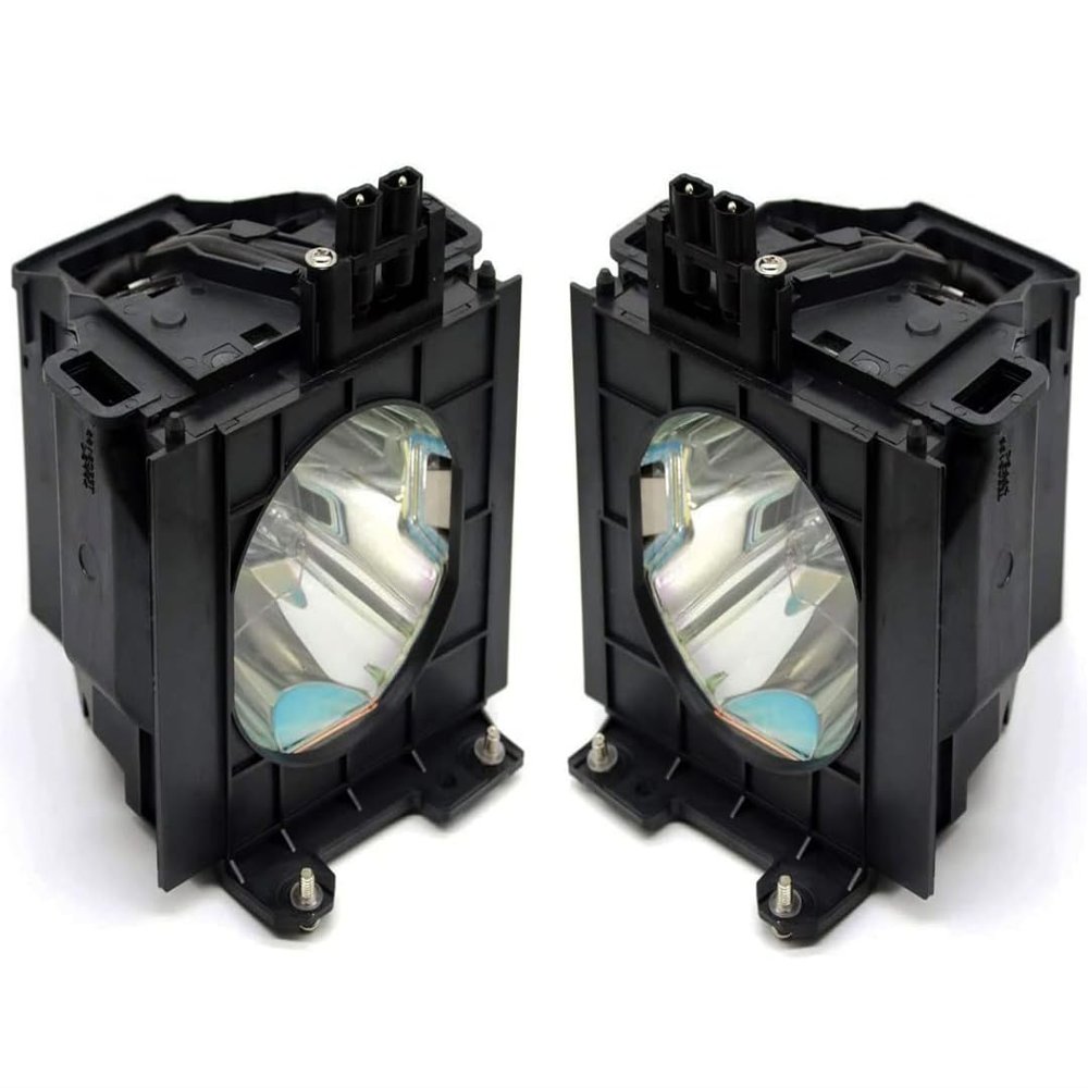 2-Pack Projector Lamp for Panasonic PT-D4000U PT-D4000U/UL Assembly with Genuine Original Ushio OEM Bulb - 1 Year Warranty