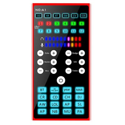 Artibetter 1Pc Mobile Phone Sound Card with Voice Changer and Dsp Noise Reduction Metal Mixer for Live Streaming and Audio Recording Phones and Computers