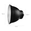 7inch 18cm Standard Reflector Diffuser, for Bowen Mount Studio Light Standard Reflector Cover Lamp Shade Dish Compatible with Baorong Interface Studio Lights (Standard Reflector Diffuser+Reflector) view 4