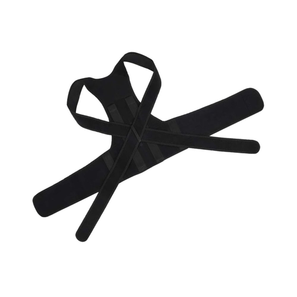 TOVINANNA Adjustable Posture Corrector for Back Support Ergonomic Hunchback Correction Strap for Adults and Students Reusable Back Brace for Improved Posture and Spine Health Black