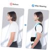 TOVINANNA Adjustable Posture Corrector for Back Support Ergonomic Hunchback Correction Strap for Adults and Students Reusable Back Brace for Improved Posture and Spine Health Black view 2