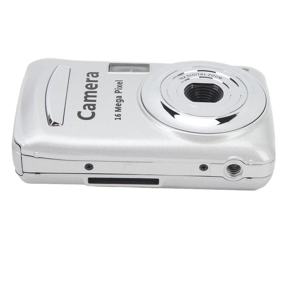 Diyeeni Digital Camera, 1080P Camera for Kids, 16MP Digital Point and Shoot Camera, 16X Zoom, Anti Shake, Compact Small Travel Camera for Girls Boys Student Teens (Silver Gray), Diyeeniotv6hxdr1y-12