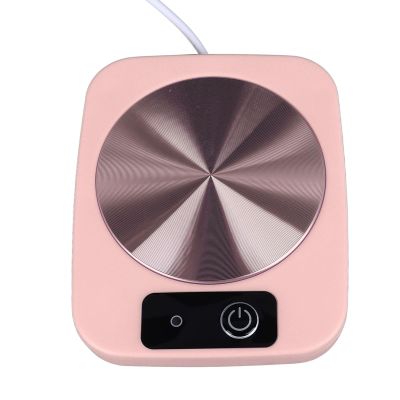 Fockety Cup Warmer, USB Powered Waterproof Practical Portable Coffee Warmer Constant Temperature Low Power Consumption for Home (Pink), Fockety81qfb96upm-11