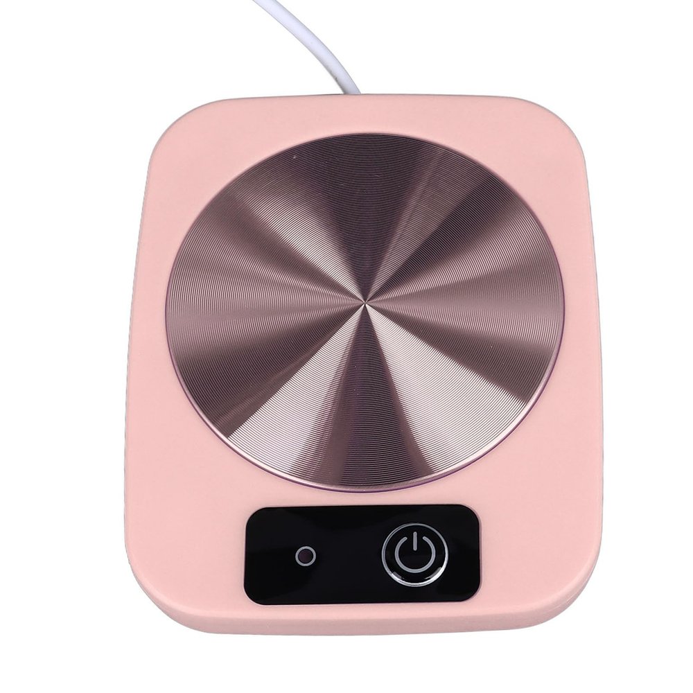 Fockety Cup Warmer, USB Powered Waterproof Practical Portable Coffee Warmer Constant Temperature Low Power Consumption for Home (Pink), Fockety81qfb96upm-11