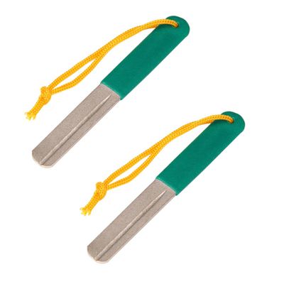Outanaya 2pc Fishing Hook Sharpener File Double-Sided Sharpening for Grinding Portable Tool for Freshwater Saltwater Fishing