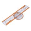 Plastic Aviation Computer Orange Circular Slide Ruler calculate ground speed estimate fuel consumption view 2