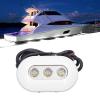 3 LED Underwater Boat Light, 5.6W 3LED Underwater Boat Light 460LM 55006300K High Brightness White Light IP68, Pushbutton Switches view 1