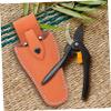 TOVINANNA 2pcs Leather Scissor Pouch for Garden Pruners Tool Carrier Buckle Lightweight Protective Case for Pruning Shears and Scissors Stylish Design for Easy Carrying view 3