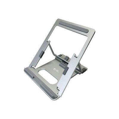 Amer Networks Foldable Notebook/Tablet Stand, Aluminum, Height-Adjustable, Dark Grey