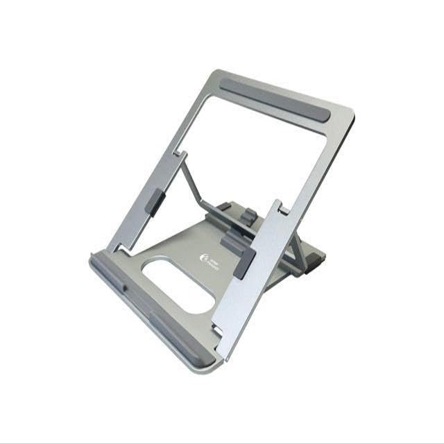 Amer Networks Foldable Notebook/Tablet Stand, Aluminum, Height-Adjustable, Dark Grey