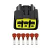 Tongkat Ruiting Store 6 Pin Plastic Parts Car Connector Motorcycle Connector with Terminal Plug DJ70610-3-11/21 6P (Size : 5 Sets) view 4