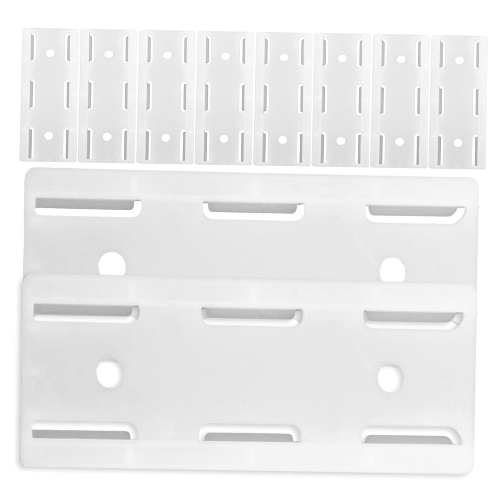 Veemoon 10Pcs Punch Free Extension Socket Holder ABS Wall Mount Brackets