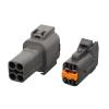 Tongkat Ruiting Store 4 Pin 1.5 Series Automotive Connector Waterproof Connector Plastic with Terminal DJ7044C-1.5-11/21 (Color : 5 Sets Male) view 2