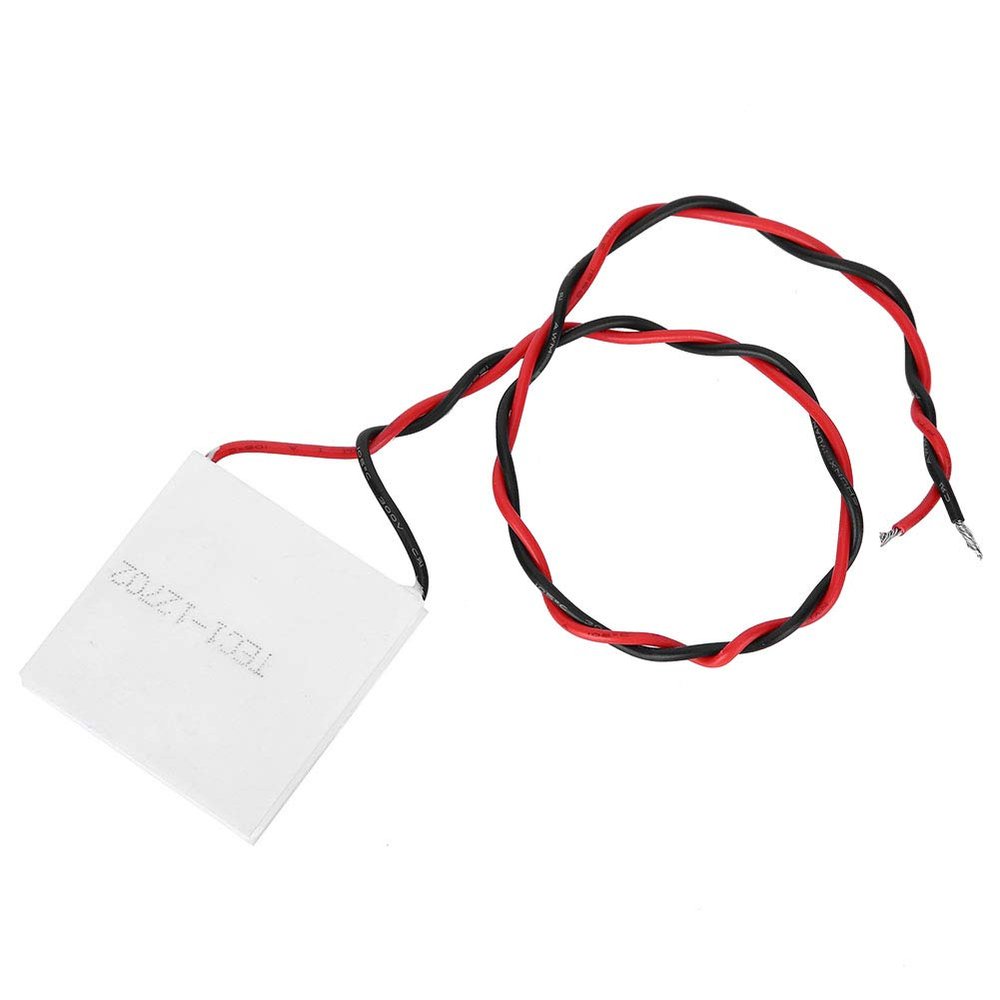 40x40mm TEC1-12702 Thermoelectric Cooler Peltier Module with Heatsink for Electronic Cooling DIY and Refrigeration Projects