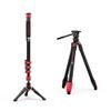 IFOOTAGE Cobra 3 Carbon Fiber monopod and Tripod kit, Portable Travel monopod, Portable Travel Photography Tripod kit with Fluid Head, Compatible with Sony Canon Nikon SLR Camera, C180F/TC3B+K3 view 1