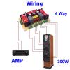Doversky 2PCS 4 Way 200W Speaker Treble Alto Bass Frequency Divider Home Theater HiFi Stereo 4Unit Circuit Stereo Audio Crossover Filters view 2