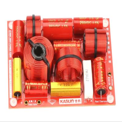 Doversky 2PCS 3-Way 4-Unit 180W 800/5000Hz Home Theater High Power Audio Crossover Filters Professional Speaker Frequency Divider