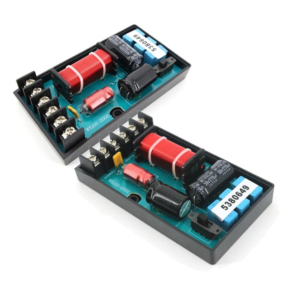 2PCS 2 Way 120W Filter Circuit Frequency Divider Home Theater Automotive Speaker HiFi Stereo Audio 3000Hz Crossover Filters