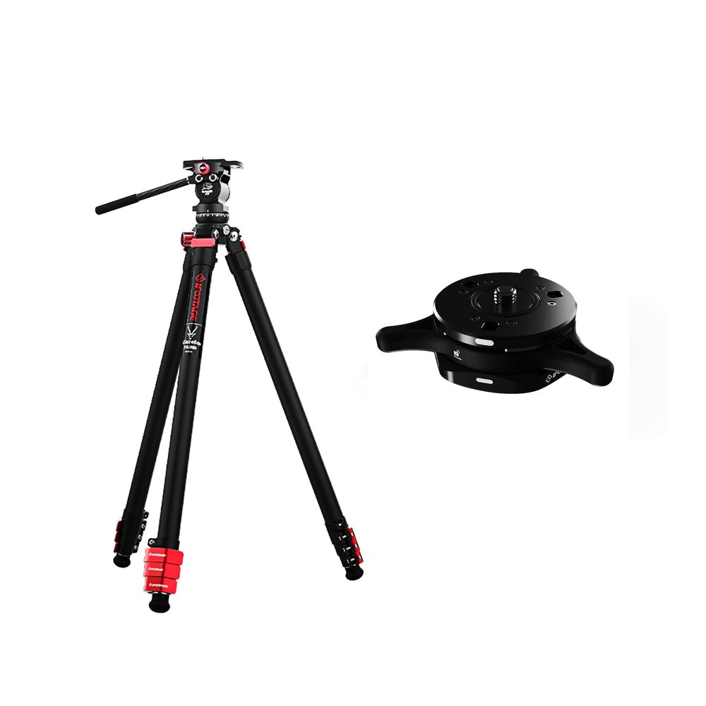 IFOOTAGE Seastar Q1S and Tripod kit, Quick release plate, Upgrade camera Quick Connect tripod rack compatible with Canon, portable travel tripod kit compatible with SONY Canon Nikon SLR Camera - Antel