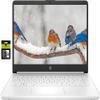 HP 14" Laptop Stream Ultral Light for Students and Business, Quad-core Intel Celeron Processor, 8GB RAM, 192GB Storage (64GB eMMC+128GB Ghost Manta SD Card), 1 Year Office 365, HDMI, Win 11 view 1