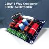 2PCS 250W 3Way 850Hz/5200Hz Audio HiFi Filter Circuit Board Stereo Speaker Crossover Filters 3 Unit Frequency Dividers view 3