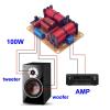2PCS 2 Way 100W DIY Speaker Filter Circuit Treable Bass Frequency Divider Home Theater HiFi Stereo Audio Crossover Filters view 2