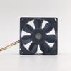 109R0812G424 12V 0.37A 8025 Cooling Fan 80X80X25mm 3-Wire view 2