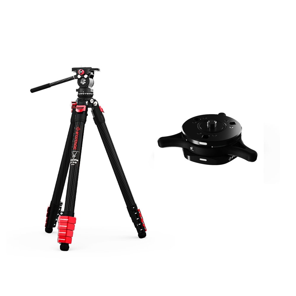 IFOOTAGE Seastar Q1S andod ki Tript, Quick release plate, upgrade camera Quick Connect tripod rack compatible with Canon, portable travel tripod kit compatible with SONY Canon Nikon SLR Camera - Antel