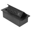 LiebeWH Power Socket Modern Waterproof Recessed Outlet for Home Office, Aluminum Alloy Desk Power Strip with USB Charging Ports, LiebeWHw5ok18urvn view 4