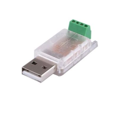 Skcvmn USB to RS485 Terminal Block Serial Adapter Module with L Transmission Free Driver Compatible with Raspberry Pi Support Full Windows (Size : Wholelength-44.60mm, Color : Wit Transparent Hous)