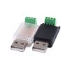 Skcvmn USB to RS485 Terminal Block Serial Adapter Module with L Transmission Free Driver Compatible with Raspberry Pi Support Full Windows (Size : Wholelength-44.60mm, Color : Wit Transparent Hous) view 2