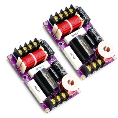 2PCS 150W 2-Way Audio HiFi Filter Circuit Board Stereo Speaker Crossover Filters 4/6/8 ohm 2 Unit Frequency Dividers (Color : T8 W4)