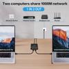 YAODHAOD Ethernet Splitter 1 to 2 1000Mbps LAN Network Splitter Internet Splitter RJ45 Ethernet Switch Extension Connector for Cat5/5e/6/7/8 Cable, Supports Two Devices Working Simultaneously view 4