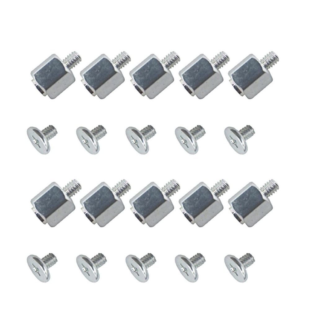 10 Set Hand Tool Mounting Kits Stand Off Screw Hex Nut Compatible with A-SUS M.2 SSD Motherboard (Color : White)