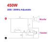 2PCS 450W 2850/2900Hz Tweeter Woofer Frequency Divider HiFi Stereo 2 Unit Filter Circuits Audio Crossover Filters view 3