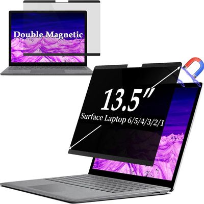 IPROKKO Surface Laptop Privacy Screen 6/5/4/3/2/1-13.5 inch, Magnetic Removable Privacy Screen Filter for Microsoft Surface Laptop, Anti-Glare Blue Light Screen Protector
