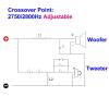 2PCS 2750/2800Hz 2-Way 250W Tweeter Woofer Frequency Divider HiFi Stereo 2 Unit Filter Circuits Audio Crossover Filters view 3