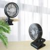 KACEPAR Sturdy Clamp Mount Clip-On Type Rechargeable Cooling Mini Desk Fan, Portable USB Table Fan, 3 Speeds 360 Rotation USB Rechargeable for Office Desktop view 3