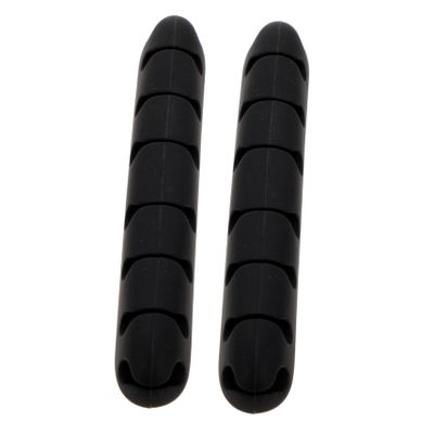 DOITOOL 2pcs Cable Management Clips Design for Under Desk Soft Adhesive Cord Organizer for USB and Headphone Cables Durable and Easy to Install