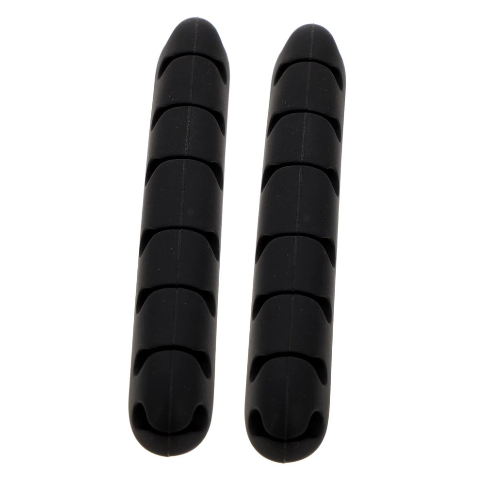 DOITOOL 2pcs Cable Management Clips Design for Under Desk Soft Adhesive Cord Organizer for USB and Headphone Cables Durable and Easy to Install