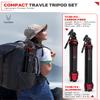 IFOOTAGE Cobra 3 Aluminum monopod and Tripod kit, Portable Travel monopod, Portable Travel Photography Tripod kit with Fluid Head, Compatible with Sony Canon Nikon SLR Camera, A180T/TA3B+K3 view 4
