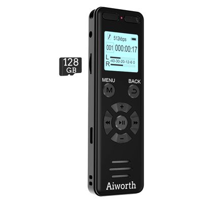 136GB Digital Voice Recorder for Lectures Mettings - aiworth 9860 Hours Sound Voice Activated Recorder Dictaphone Audio Recorder Recording Device with MP3 Player,Password,Variable Speed